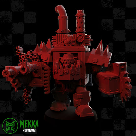 3d Printed Super Mega Armored Ork by Mekka Miniatures