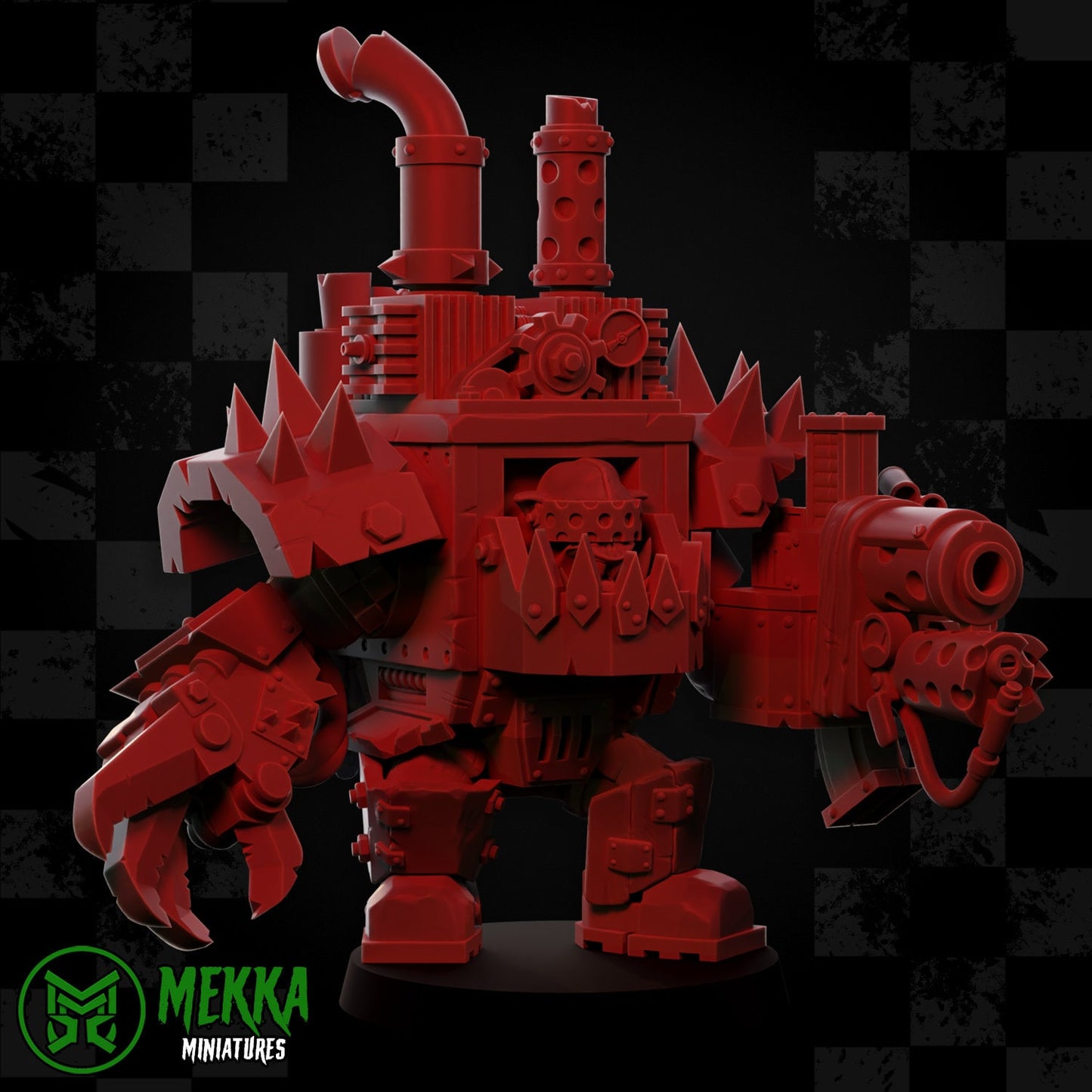 3d Printed Super Mega Armored Ork by Mekka Miniatures