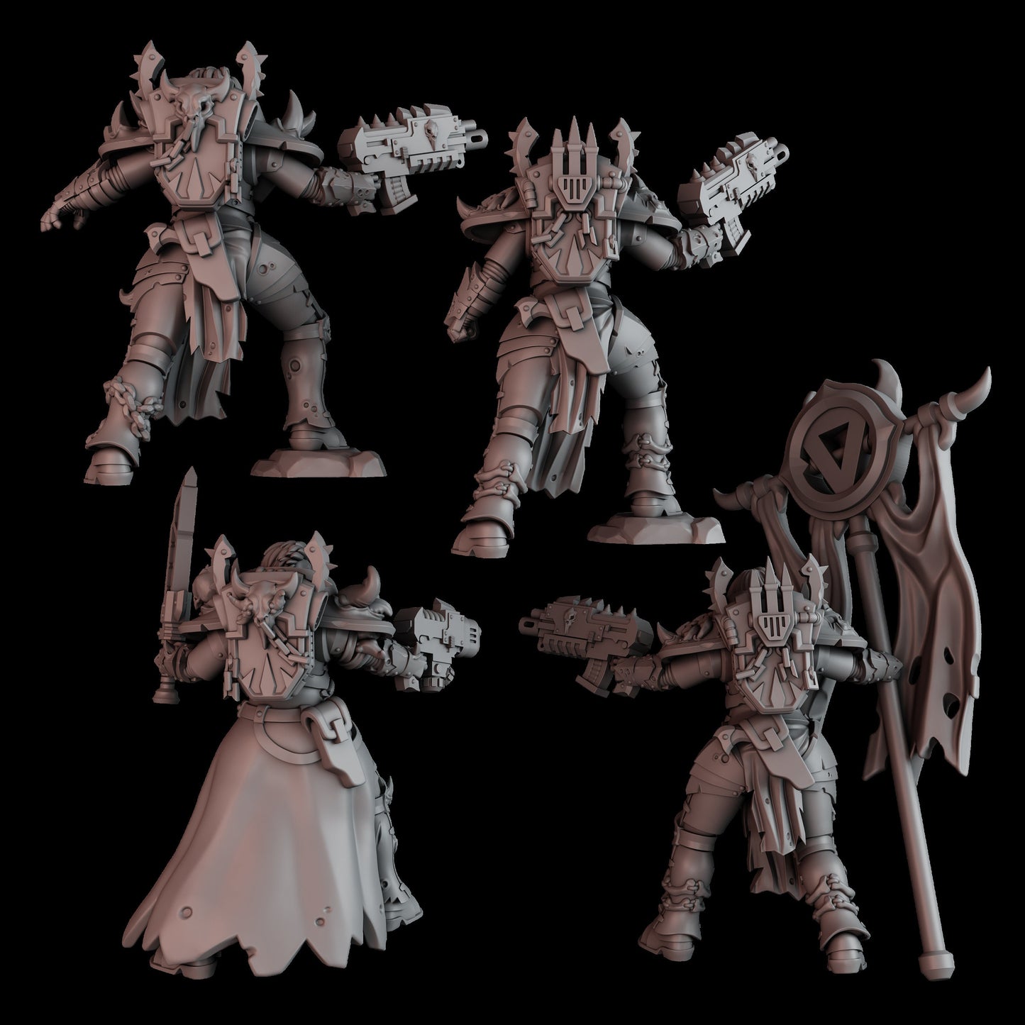 3d Printed Battle Witch Squad by DakkaDakka Miniatures