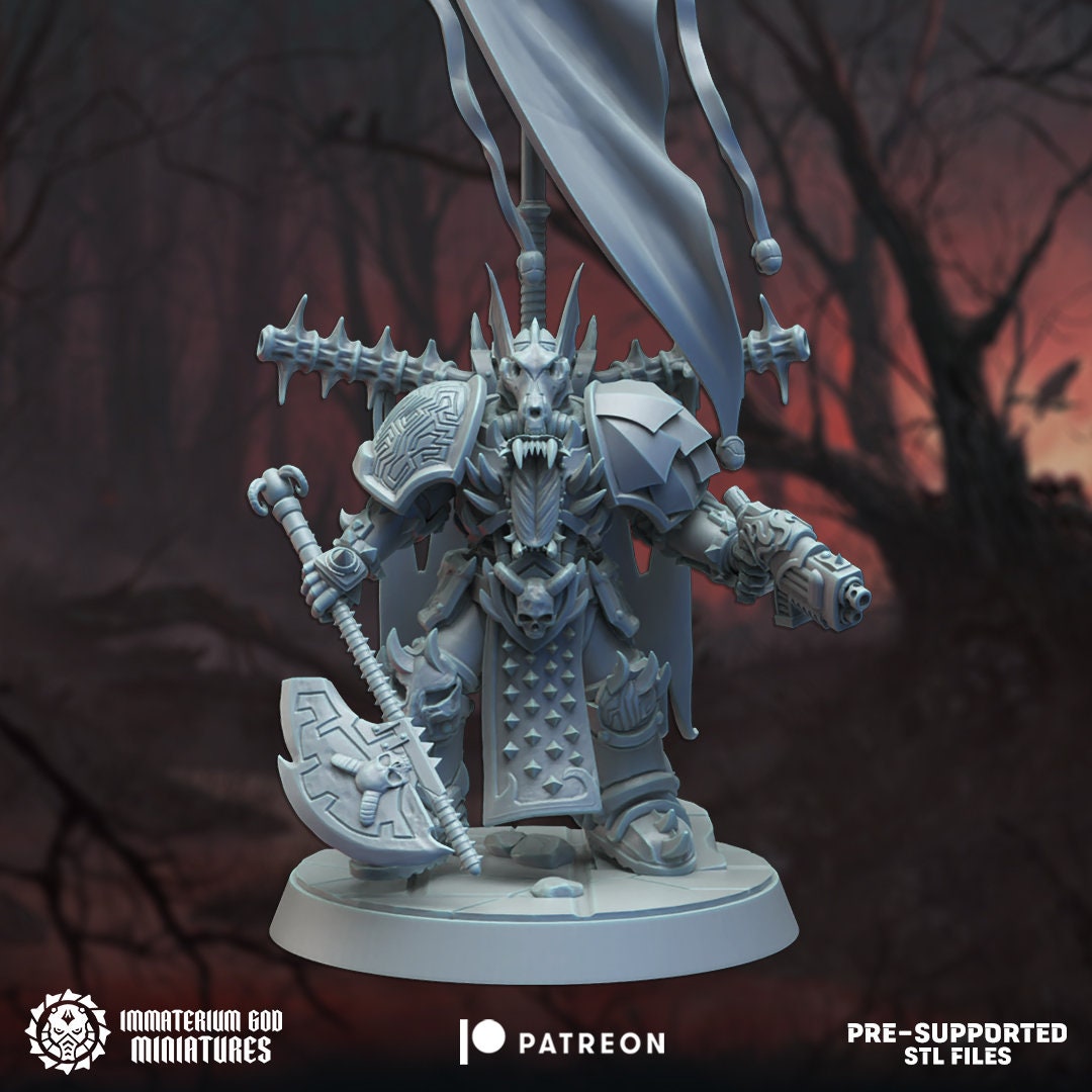 3d Printed Bloodbringer by Immaterium God Miniatures