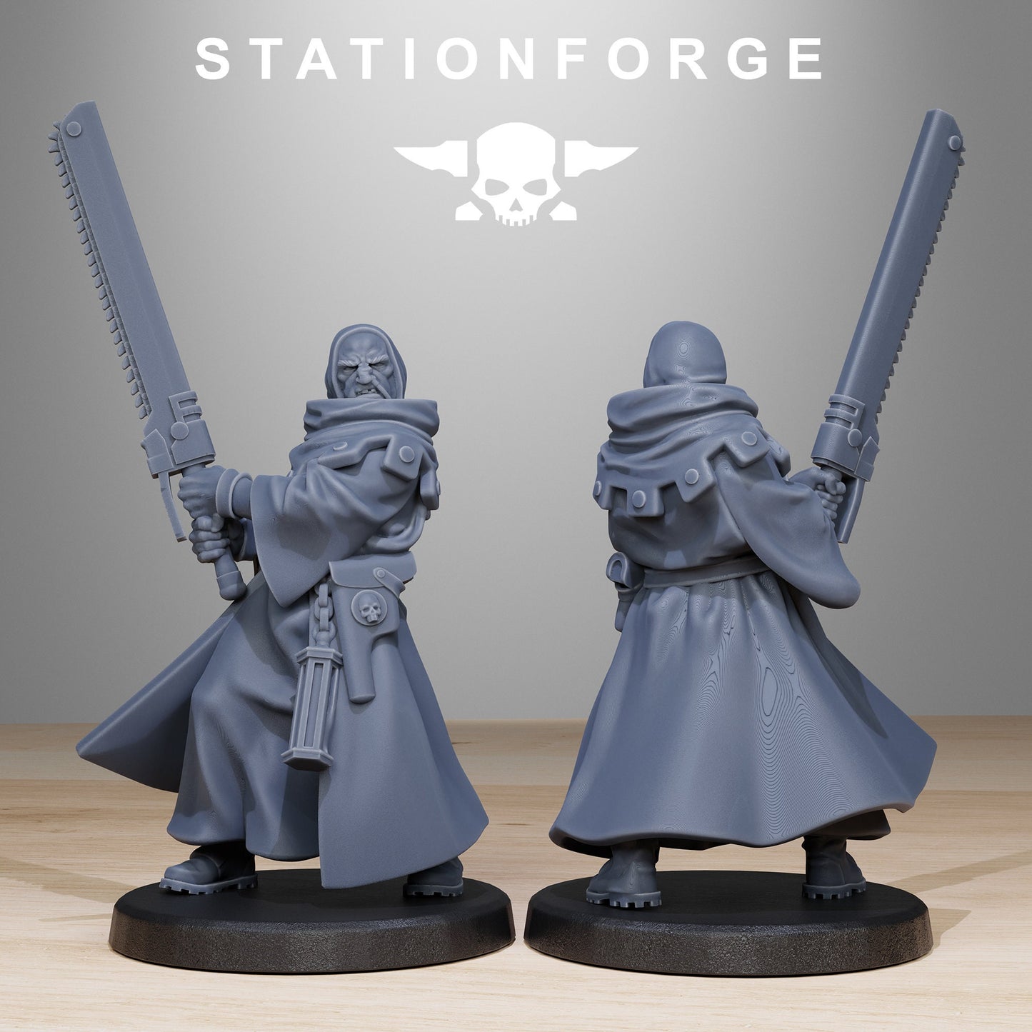 3D Printed GrimCorp Mercenaries by StationForge Miniatures