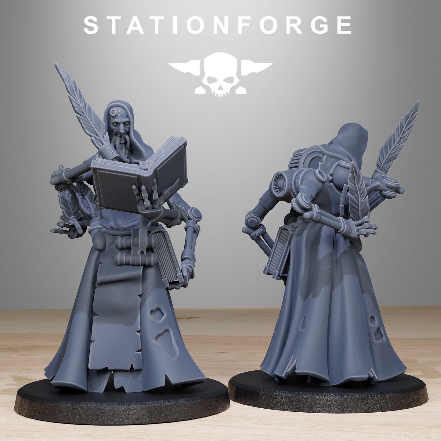 3D Printed GrimCorp Mercenaries by StationForge Miniatures