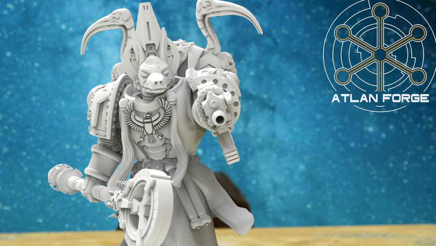 3d Printed Mages of Aegyptus x3 by Atlan Forge Miniatures