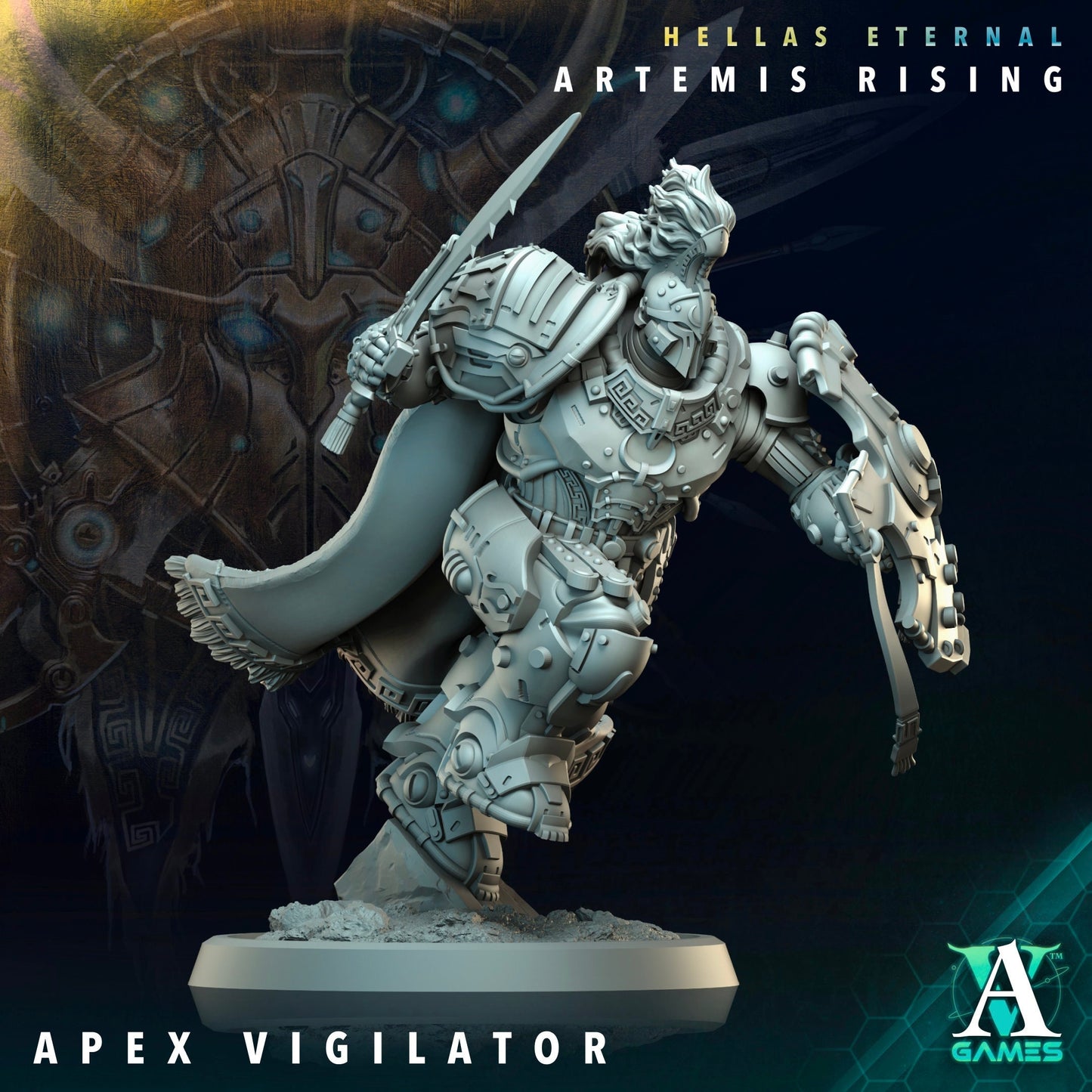 3D Printed Apex Vigilator by Archvillain Games