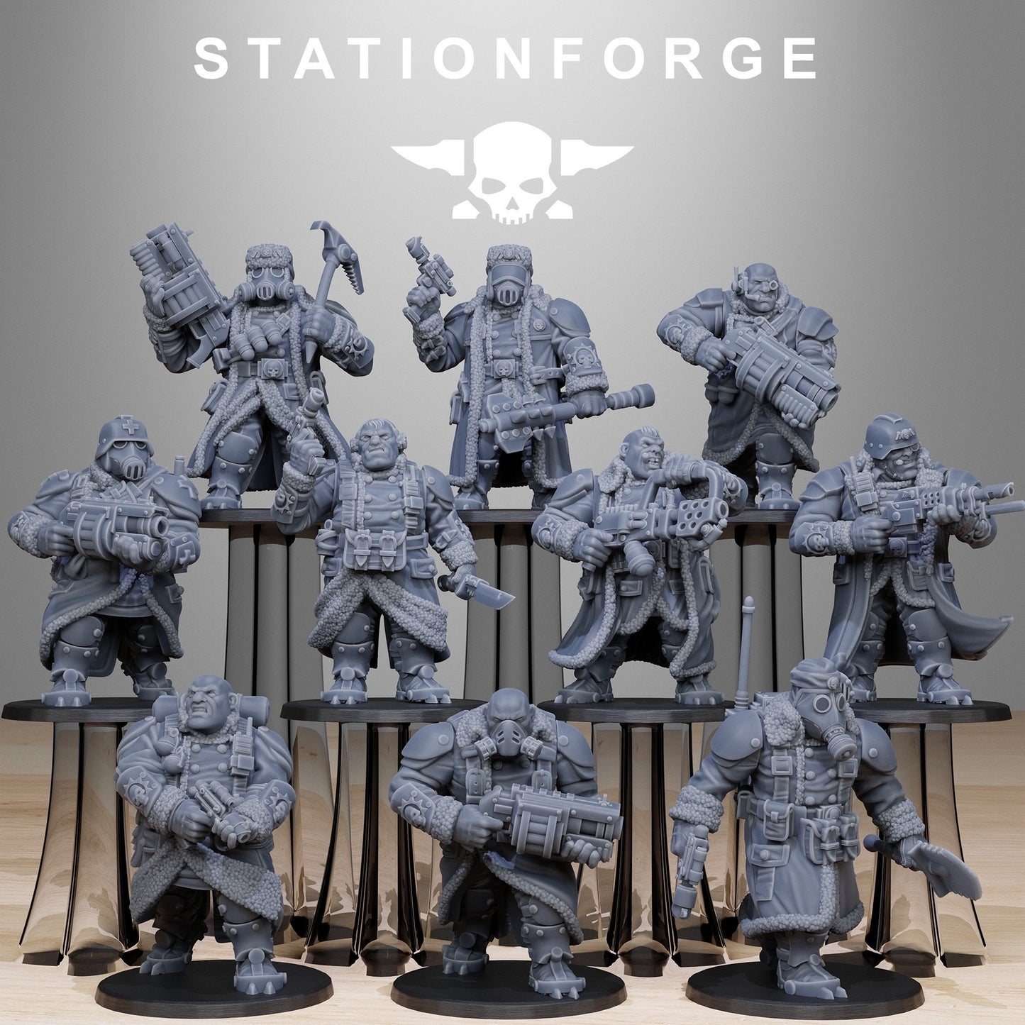 3D Printed Frostwatch Mutants x10 by StationForge Miniatures