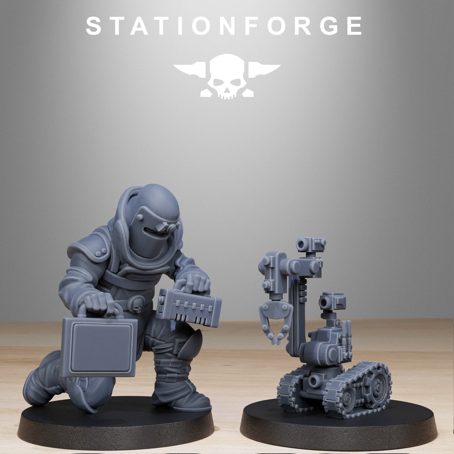 3D Printed GrimGuard Bomb Squad by StationForge Miniatures