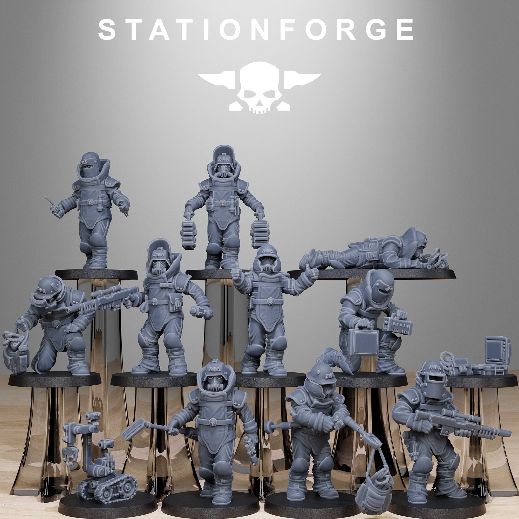 3D Printed GrimGuard Bomb Squad by StationForge Miniatures – Last Hope ...