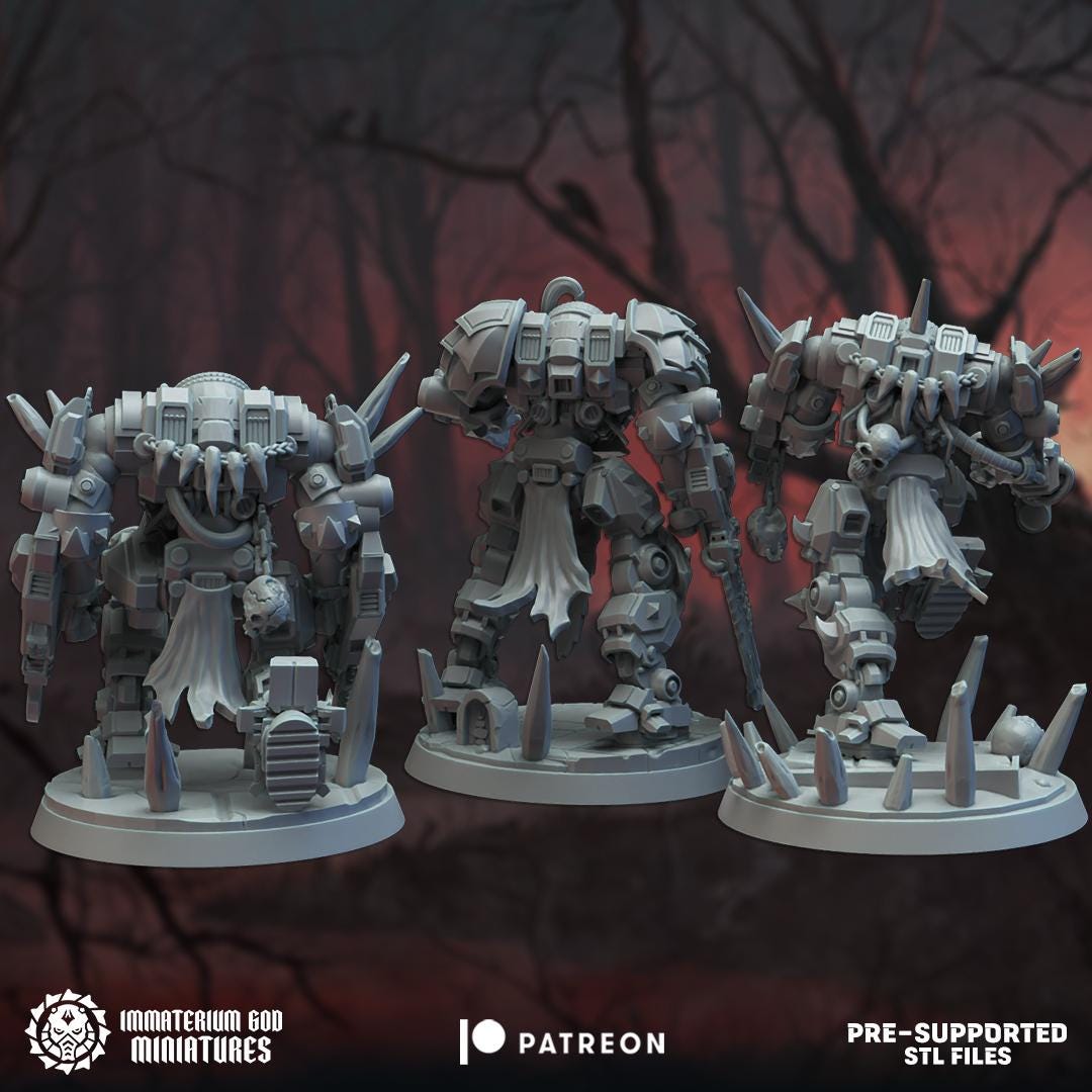 3d Printed Night Destroyers by Immaterium God Miniatures