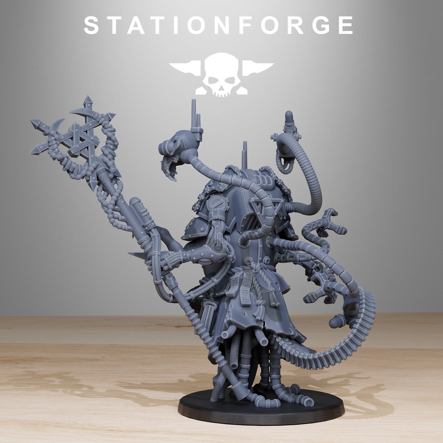 3D Printed Raticus Priest by StationForge Miniatures