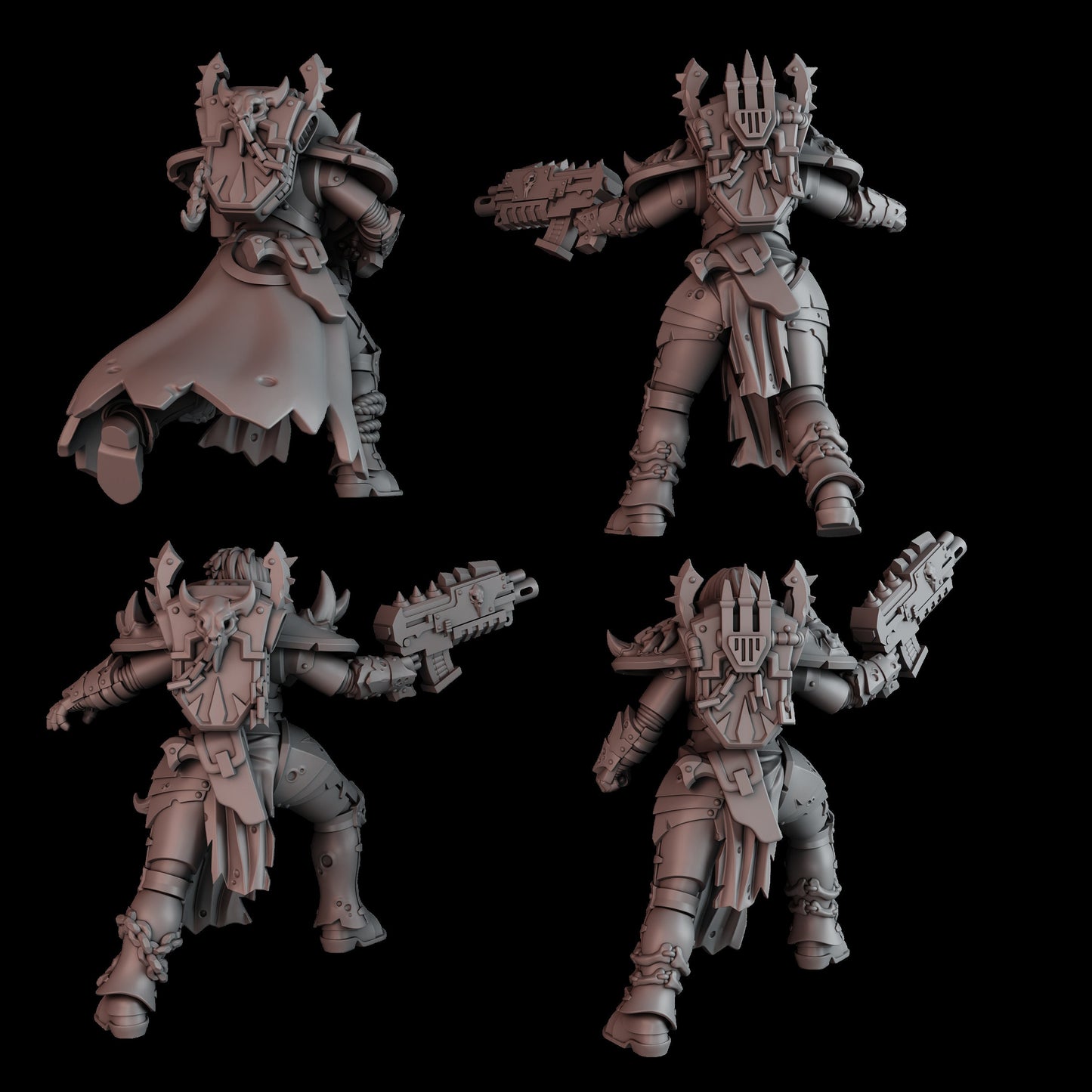 3d Printed Battle Witch Squad by DakkaDakka Miniatures