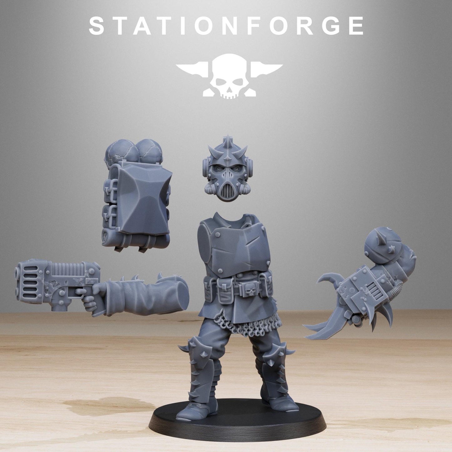 3D Printed Corrupted Guard Build Kit by StationForge Miniatures