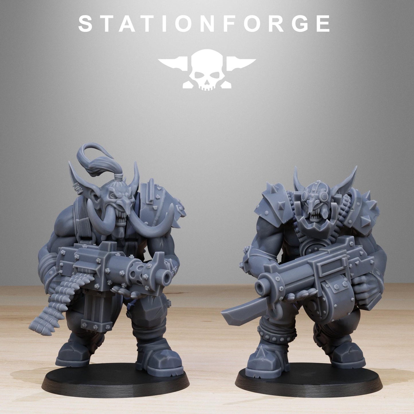 3D Printed Orkaz Troll Infantry x10 by StationForge Miniatures