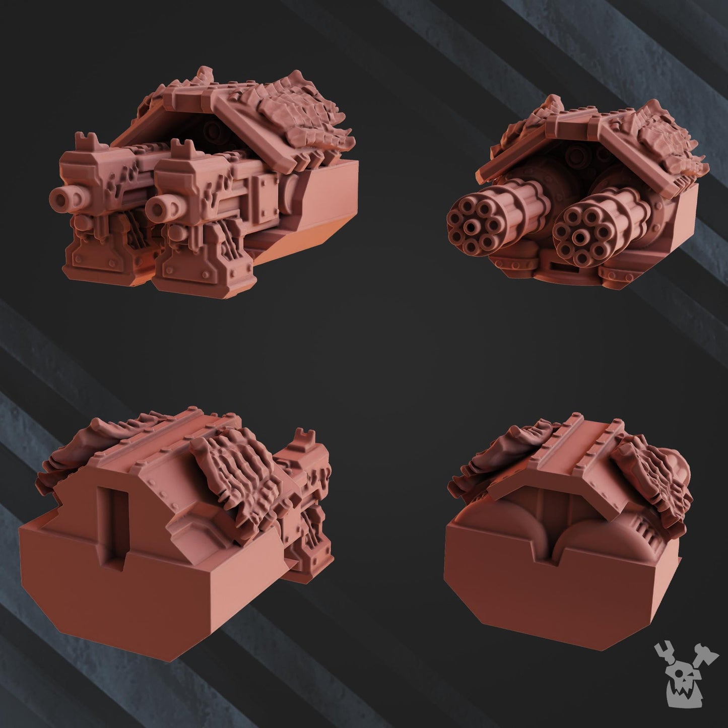 3d Printed Fire Lizard Storm Tank by DakkaDakka Miniatures