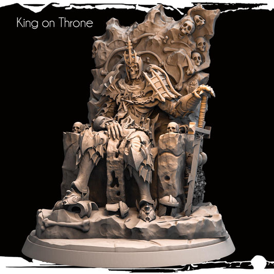 3d Printed Skeletal King by Monolith Arts