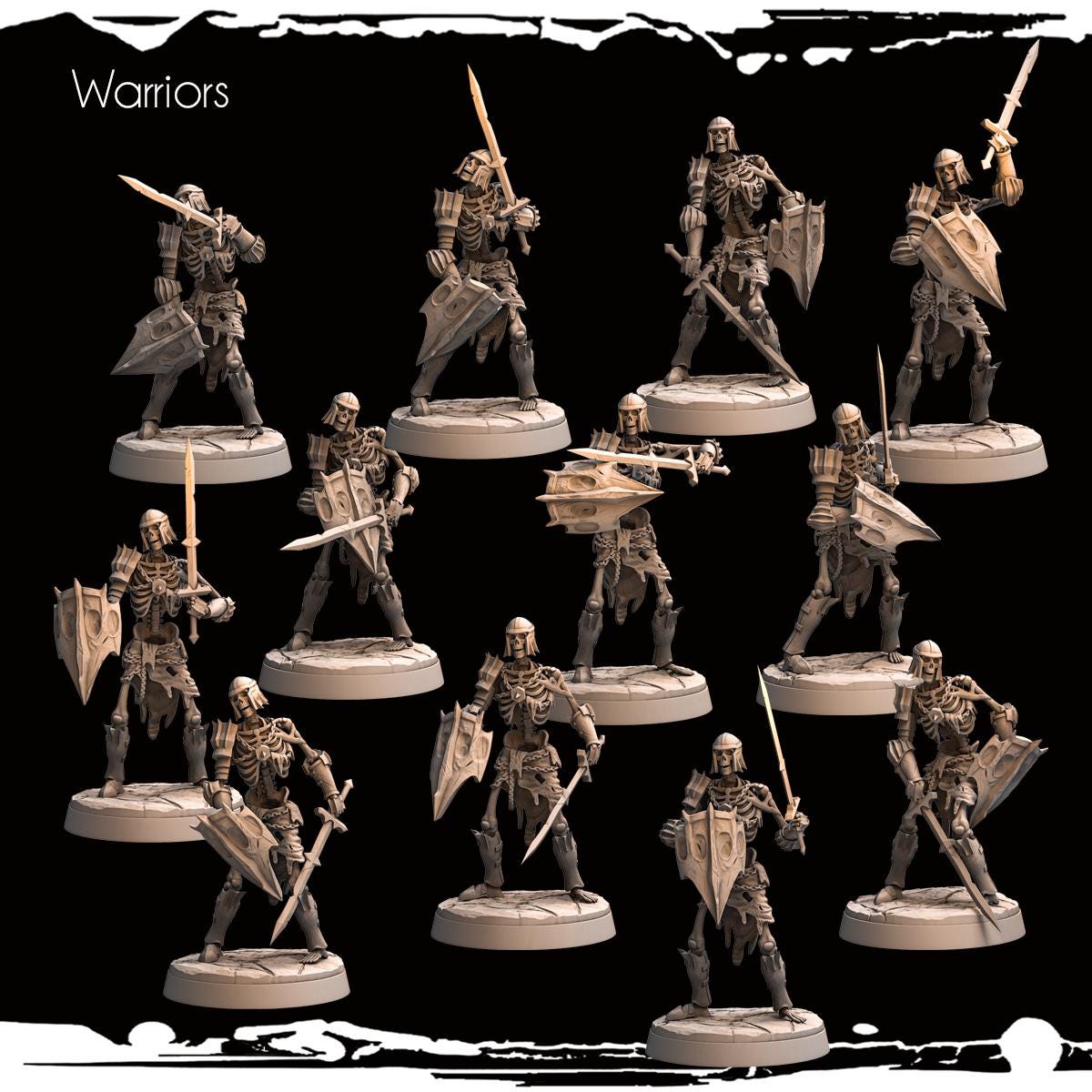 3d Printed Skeletal Warriors by Monolith Arts