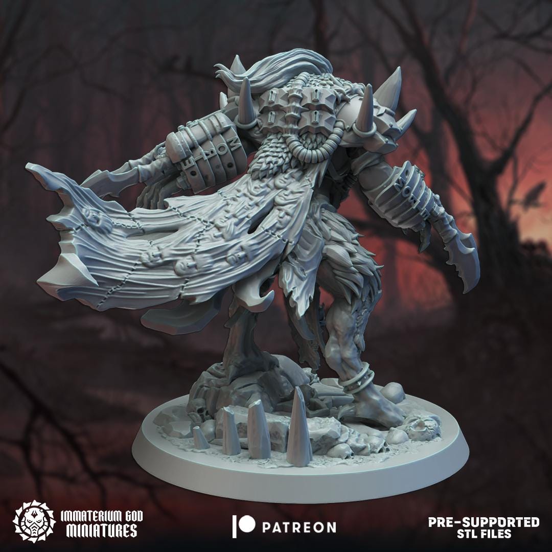 3d Printed Yaroslav The Beast by Immaterium God Miniatures