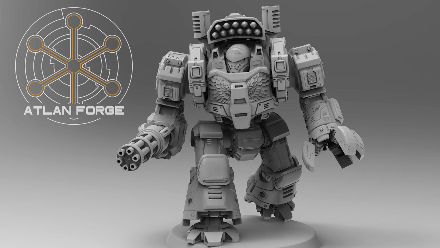 3d Printed Velox Class Dreadnought by Atlan Forge Miniatures