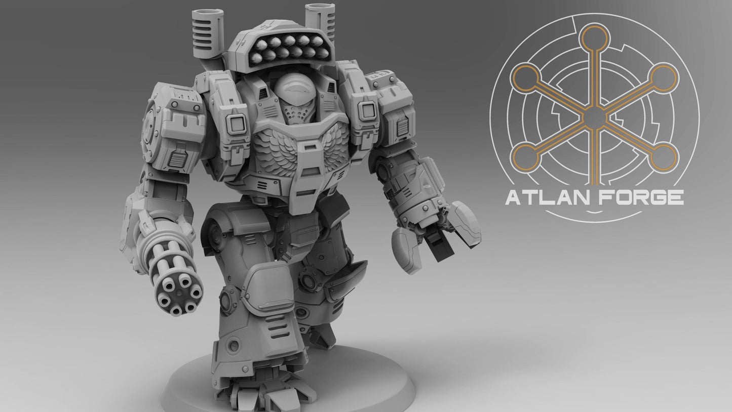 3d Printed Velox Class Dreadnought by Atlan Forge Miniatures