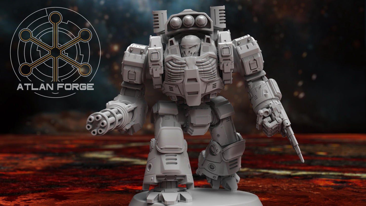 3d Printed Velox Class Dreadnought by Atlan Forge Miniatures