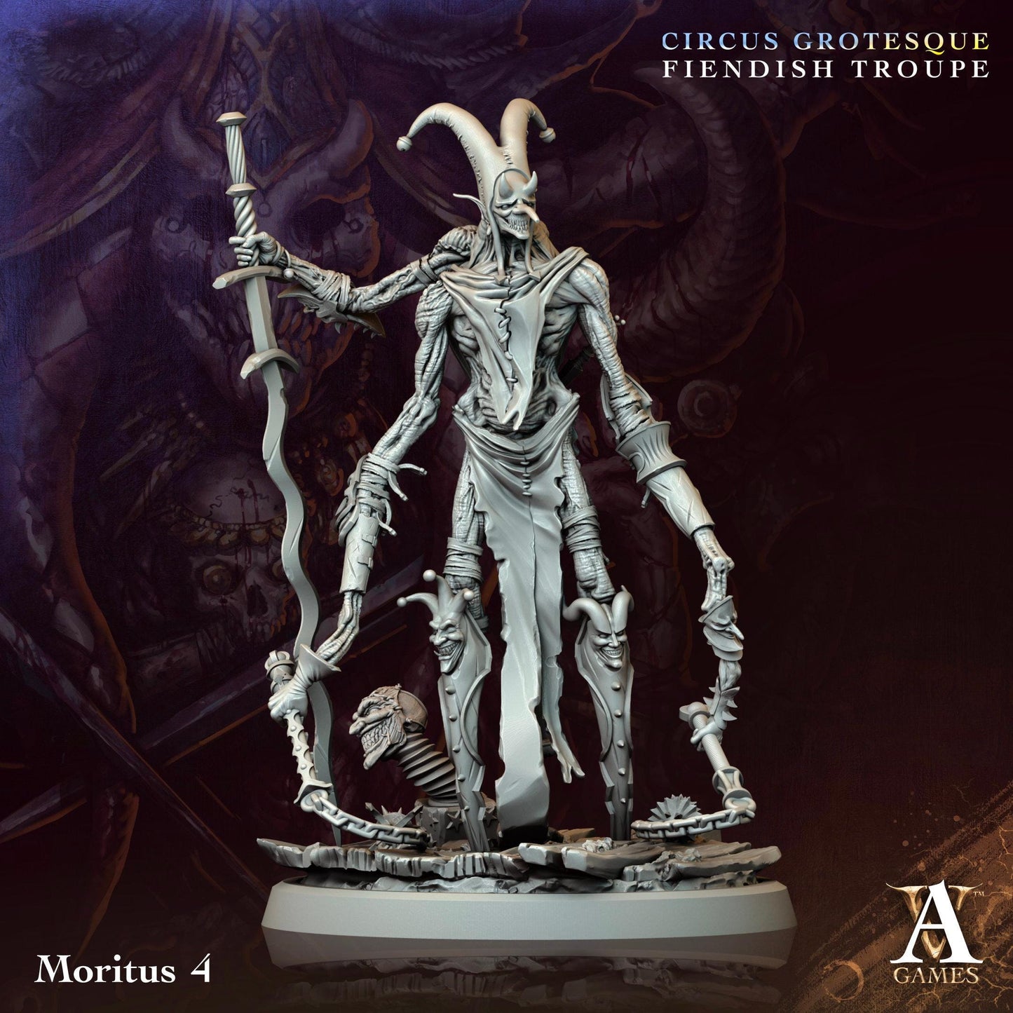 3D Printed Moritus by Archvillain Games