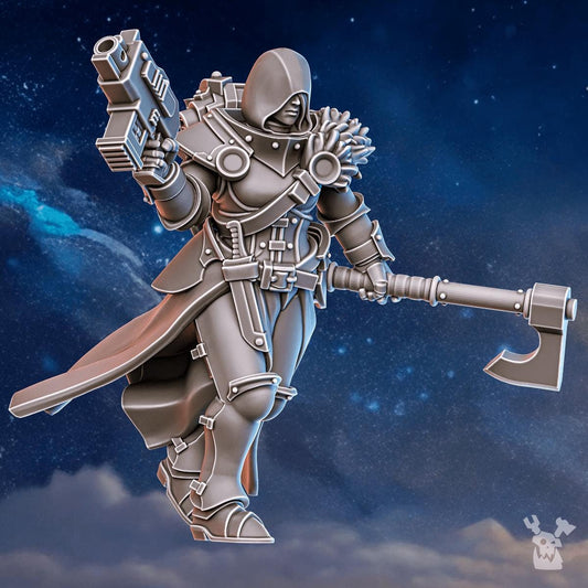 3d Printed Stormpride Sister by DakkaDakka Miniatures