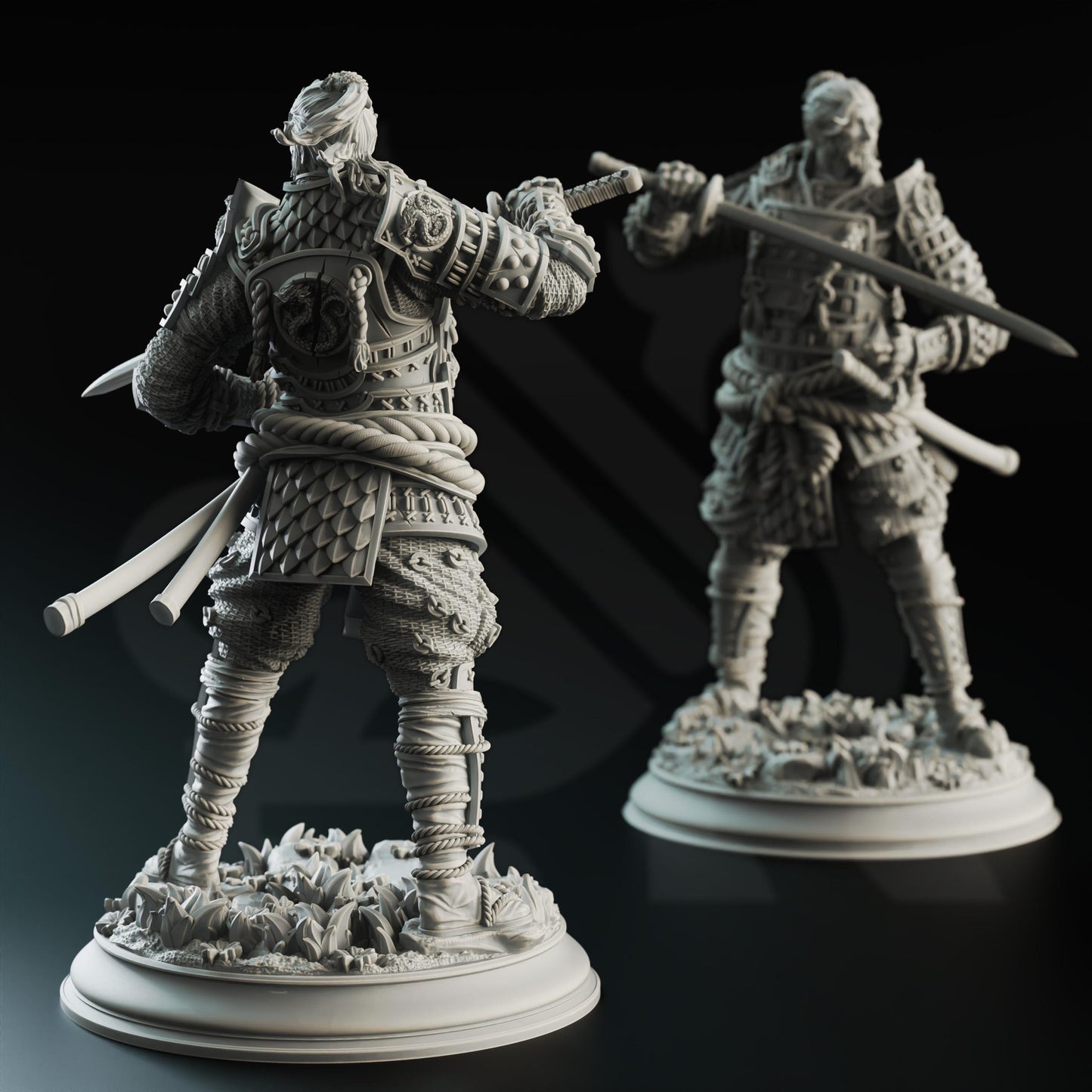 3D Printed Wandering Samurai by DM Stash