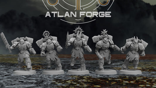 3d Printed Templar Assault Warhawks by Atlan Forge Miniatures