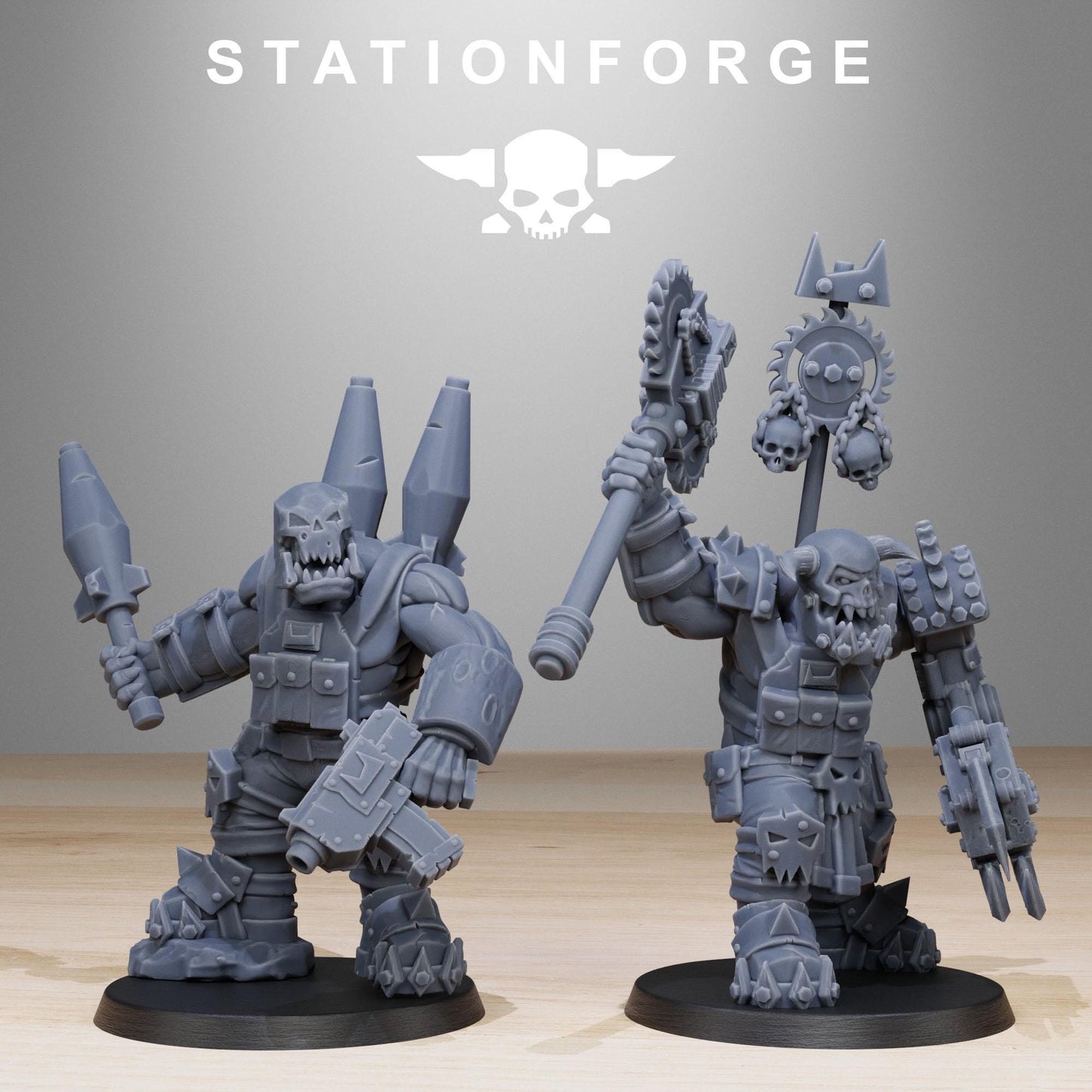 3D Printed Orkaz Spec Ops Team by StationForge Miniatures