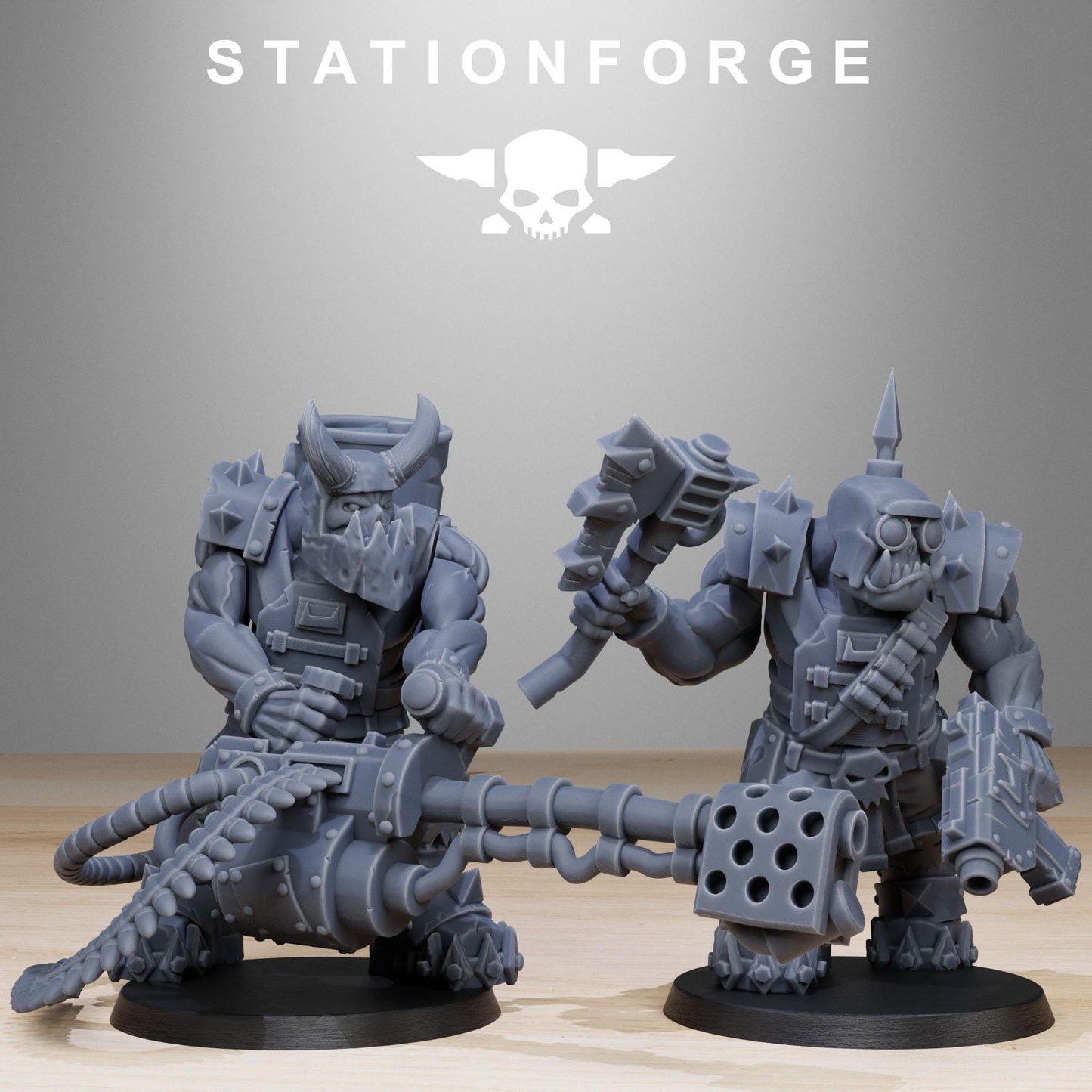 3D Printed Orkaz Spec Ops Team by StationForge Miniatures