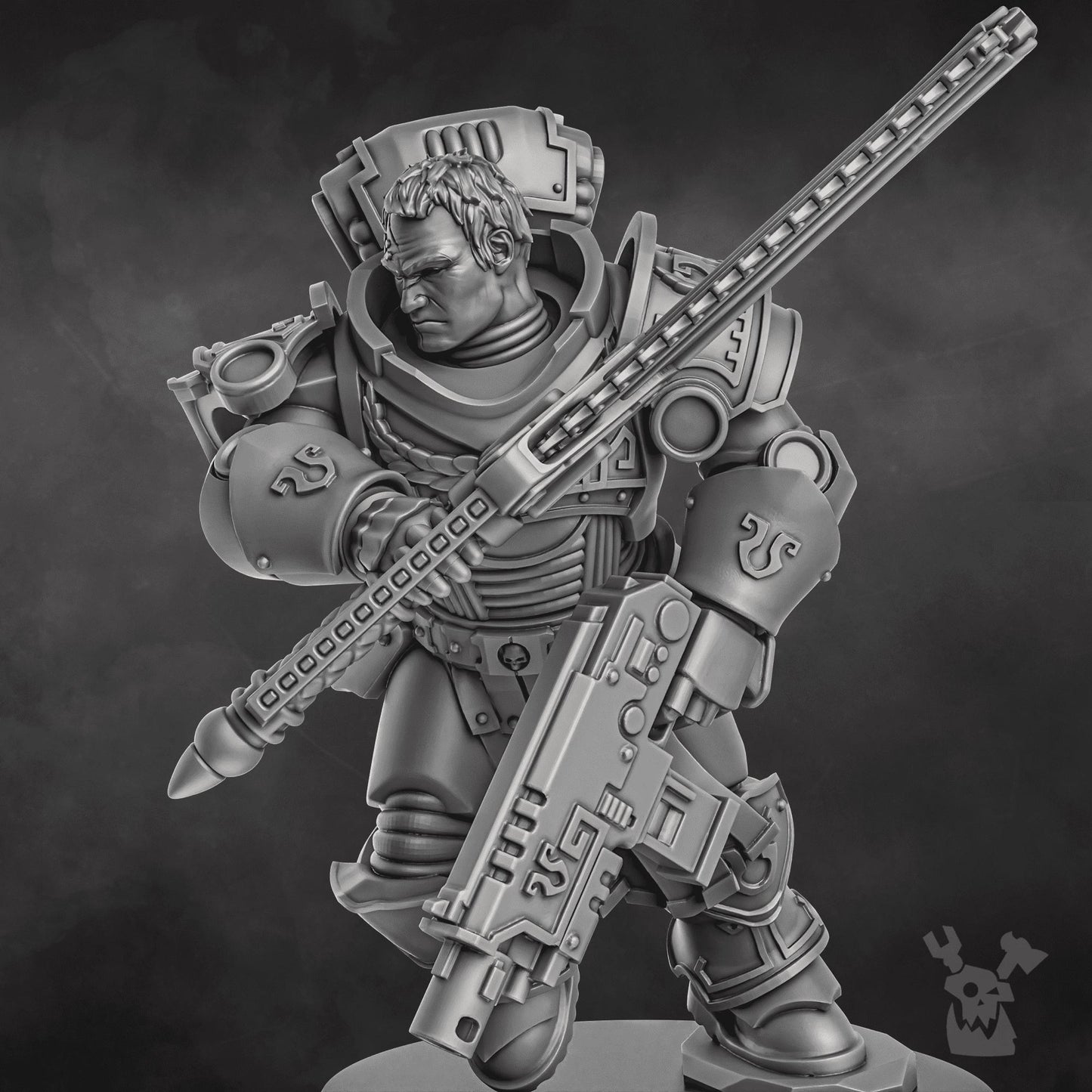 3D Printed Captain Caelus by DakkaDakka Miniatures