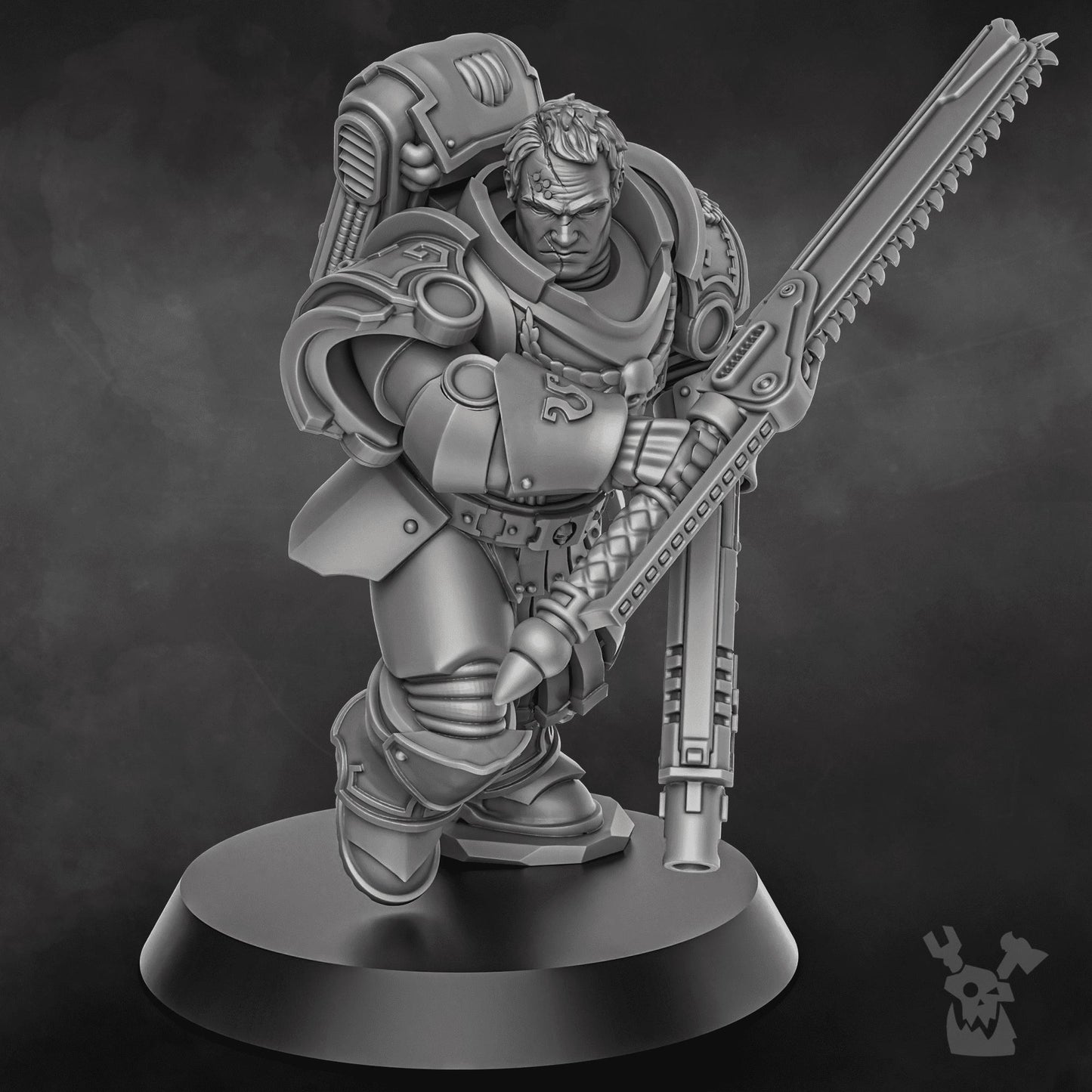 3D Printed Captain Caelus by DakkaDakka Miniatures