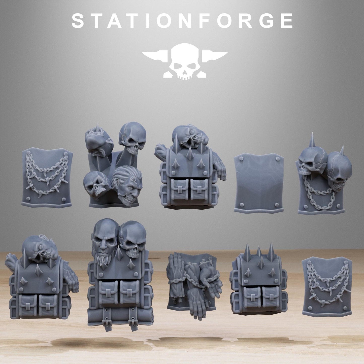 3D Printed Corrupted Guard Build Kit by StationForge Miniatures