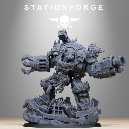 3D Printed Orkaz Grand Nutta v2 by StationForge Miniatures