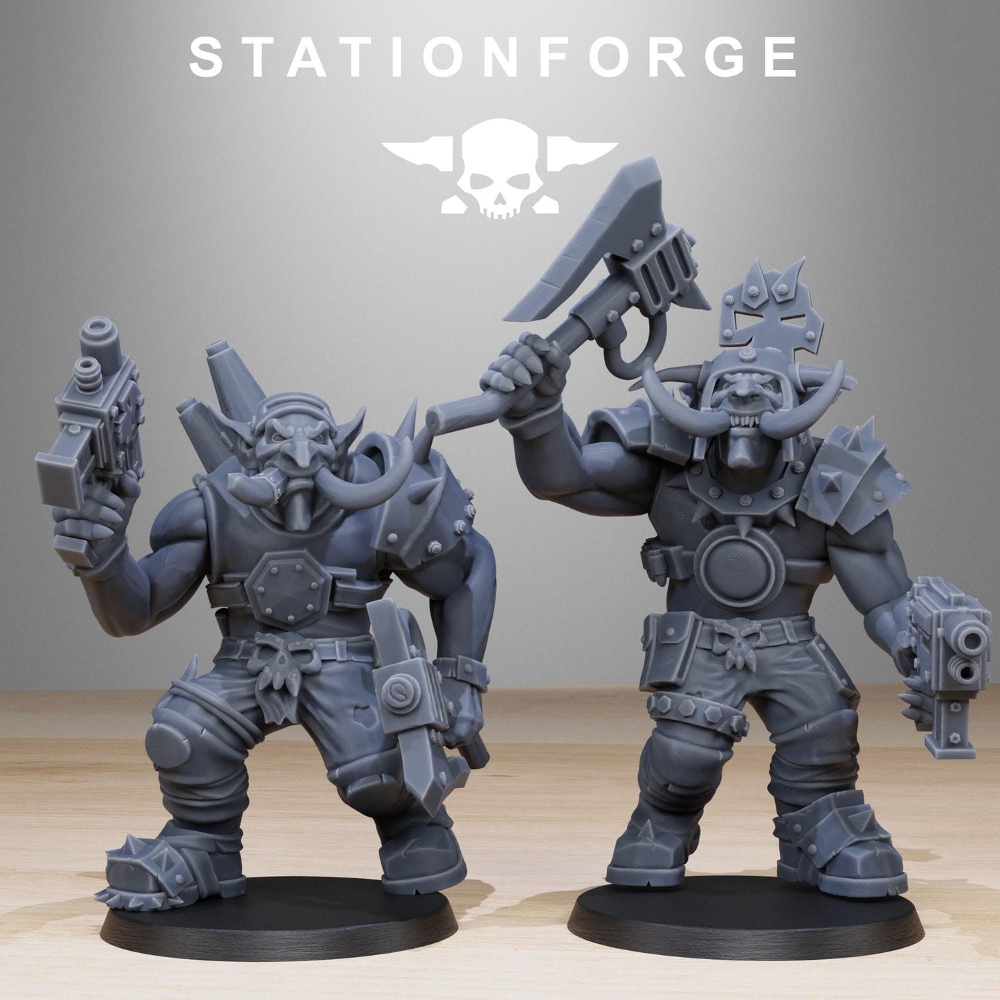 3D Printed Orkaz Troll Infantry x10 by StationForge Miniatures