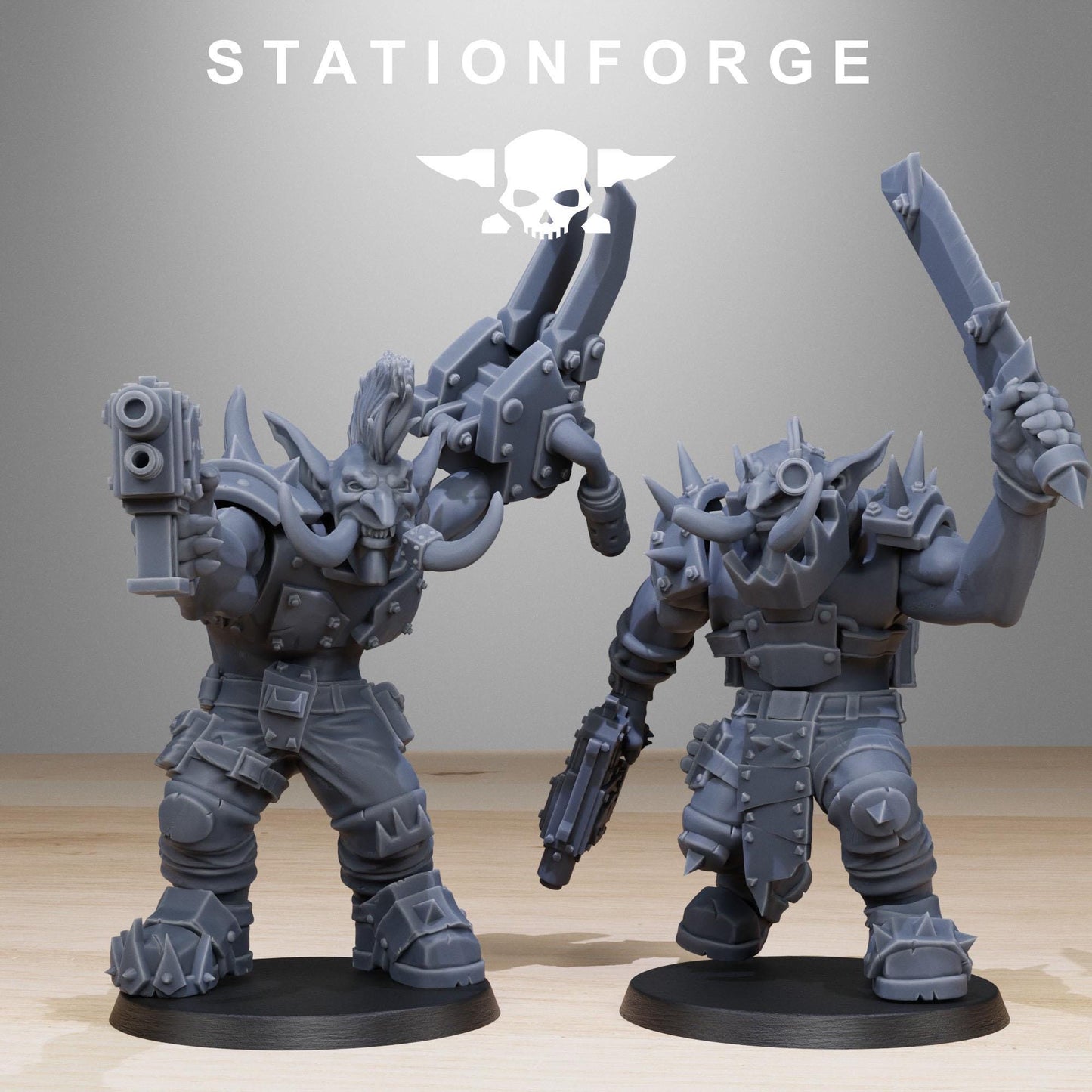 3D Printed Orkaz Troll Infantry x10 by StationForge Miniatures