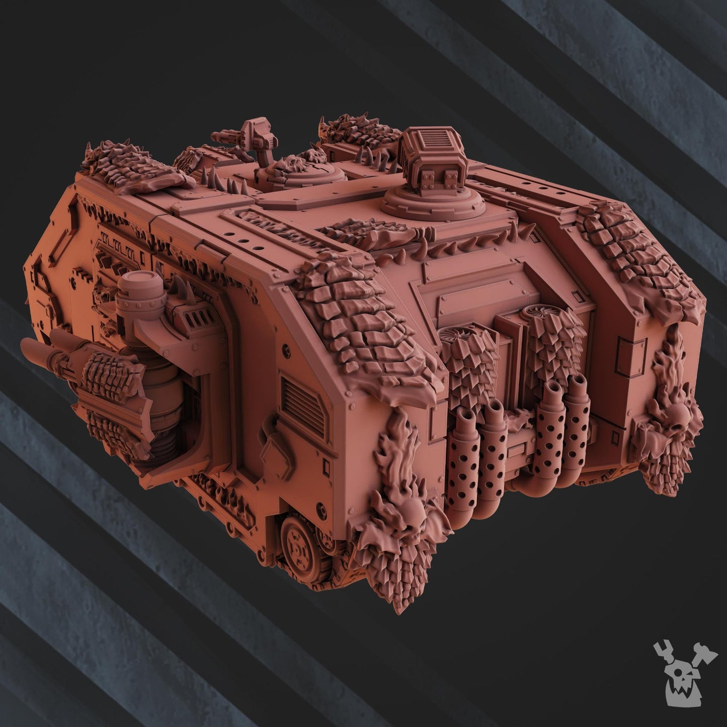 3d Printed Fire Lizard Storm Tank by DakkaDakka Miniatures