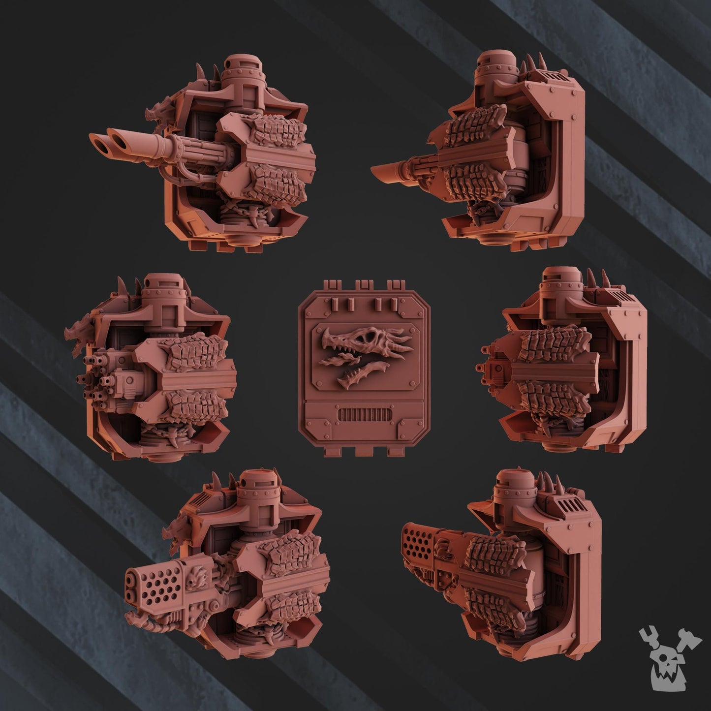 3d Printed Fire Lizard Storm Tank by DakkaDakka Miniatures