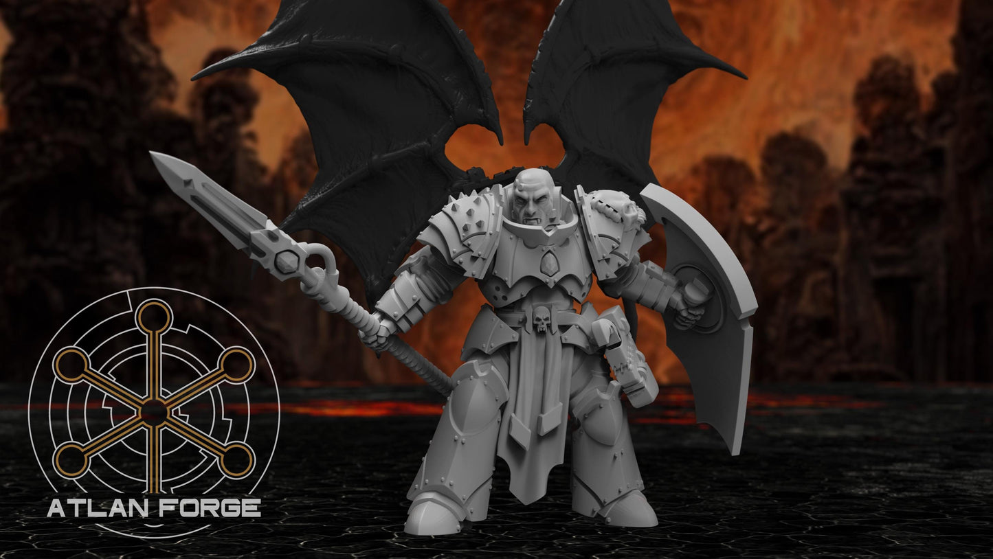 3d Printed Vampire Knight Veterans x3 by Atlan Forge Miniatures