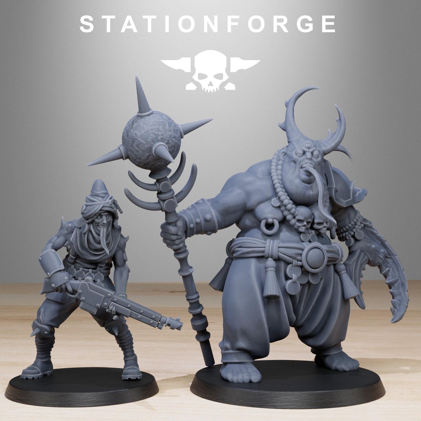 3D Printed Corrupted Guard Lechers by StationForge Miniatures