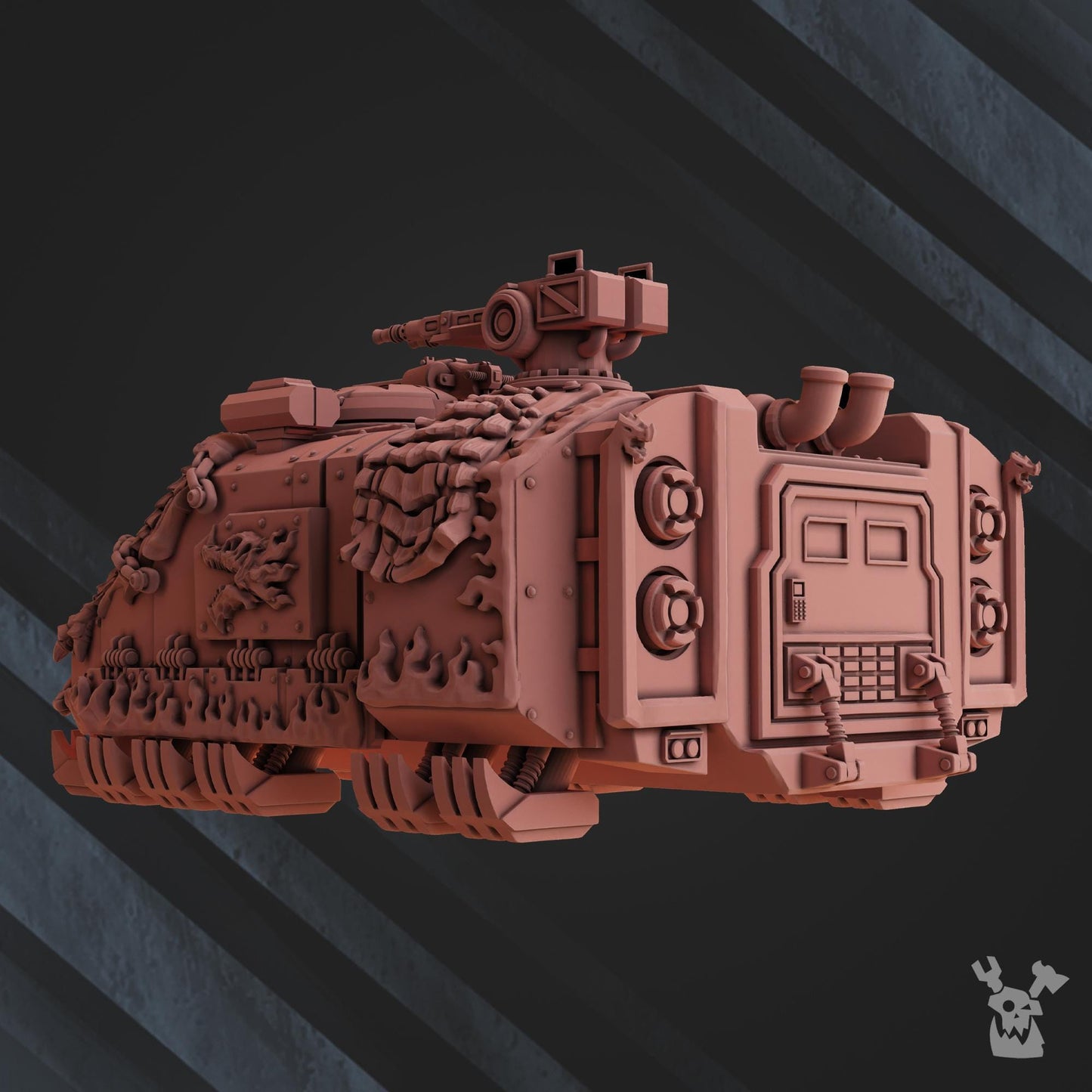 3d Printed Fire Lizard APC by DakkaDakka Miniatures