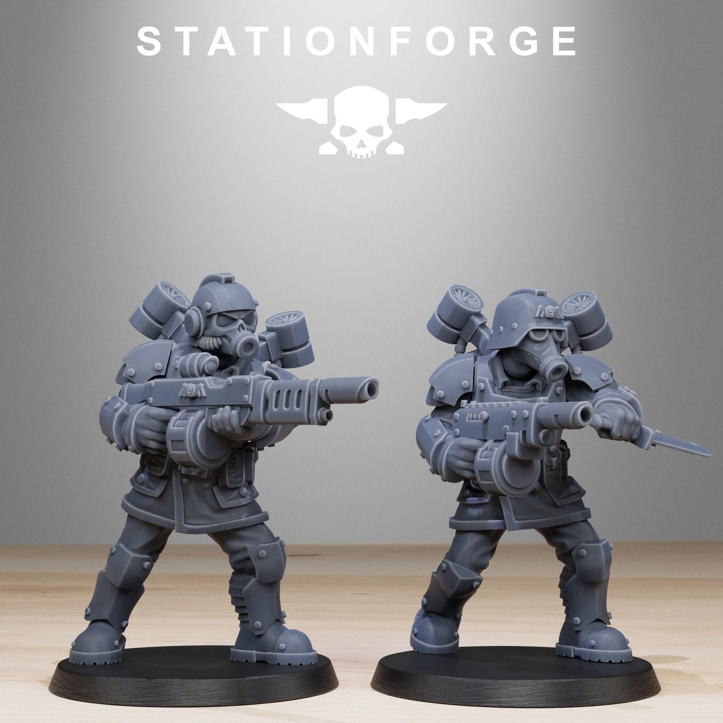 3D Printed GrimGuard Aerotroops by StationForge Miniatures