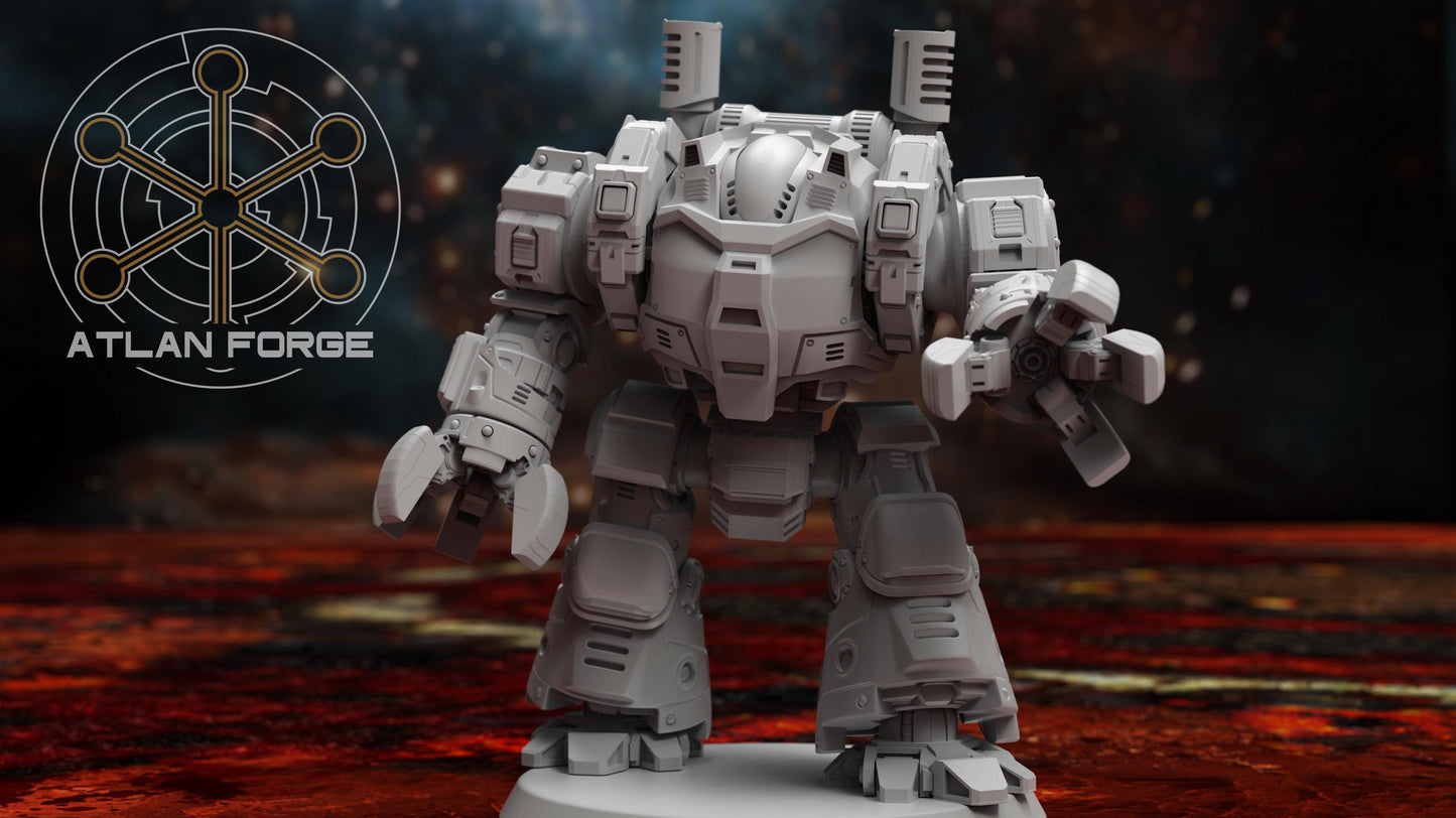 3d Printed Velox Class Dreadnought by Atlan Forge Miniatures