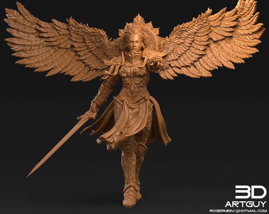 3D Printed Archangel of Wrath by 3DArtGuy Miniatures