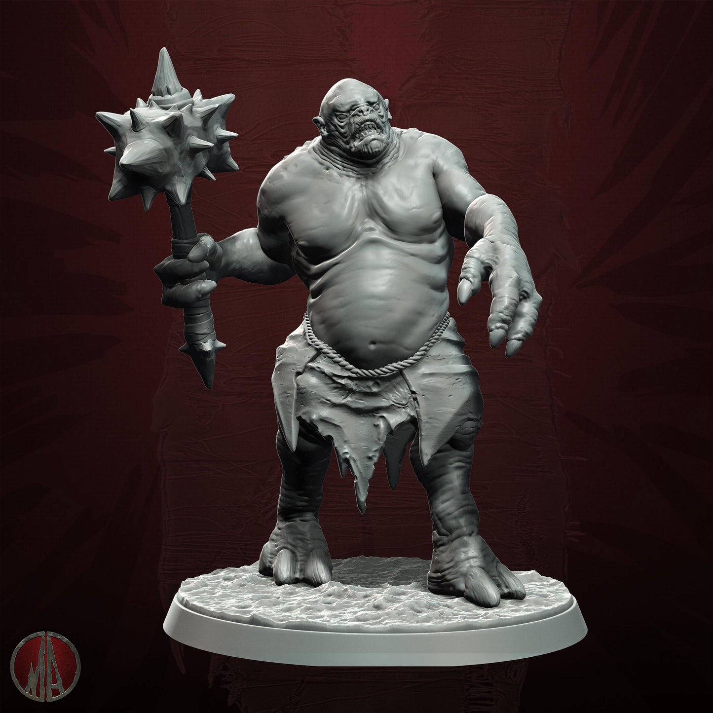 3D Printed Orc Horde Troll by Monolith Arts