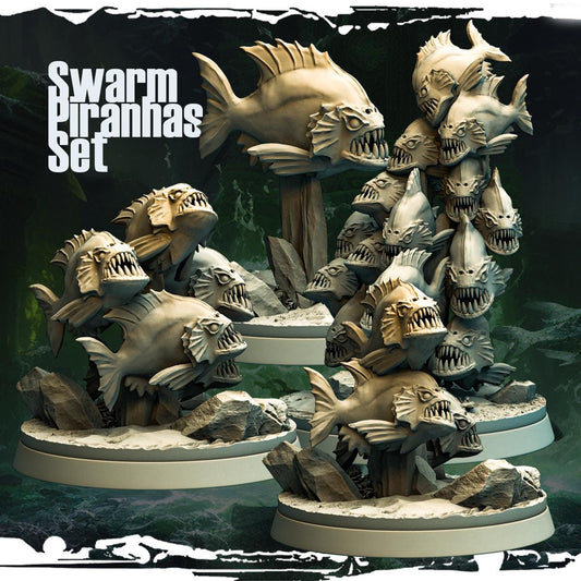 3D printed Piranha Swarms by Monolith Arts