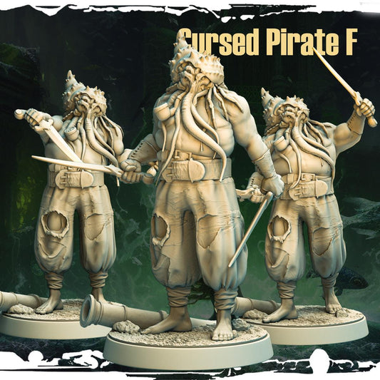 3d Printed Cursed Pirate Mutants by Monolith Arts