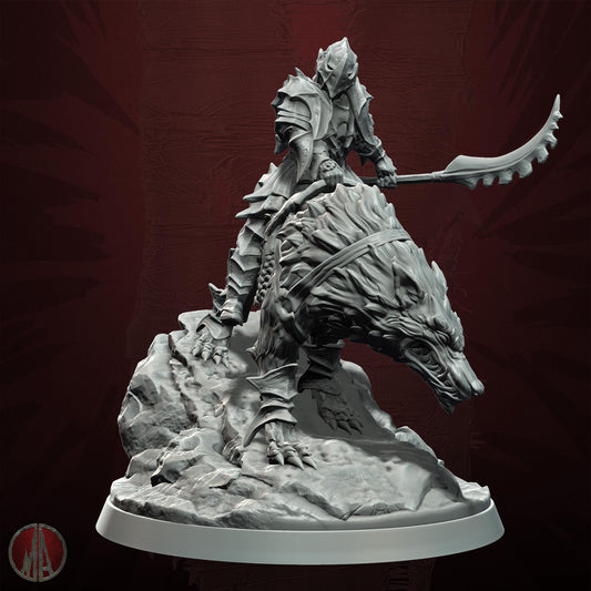 3D printed Orc Dire Wolf Riders by Monolith Arts