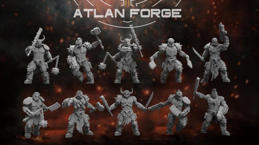 3d Printed Hades Cultists by Atlan Forge Miniatures