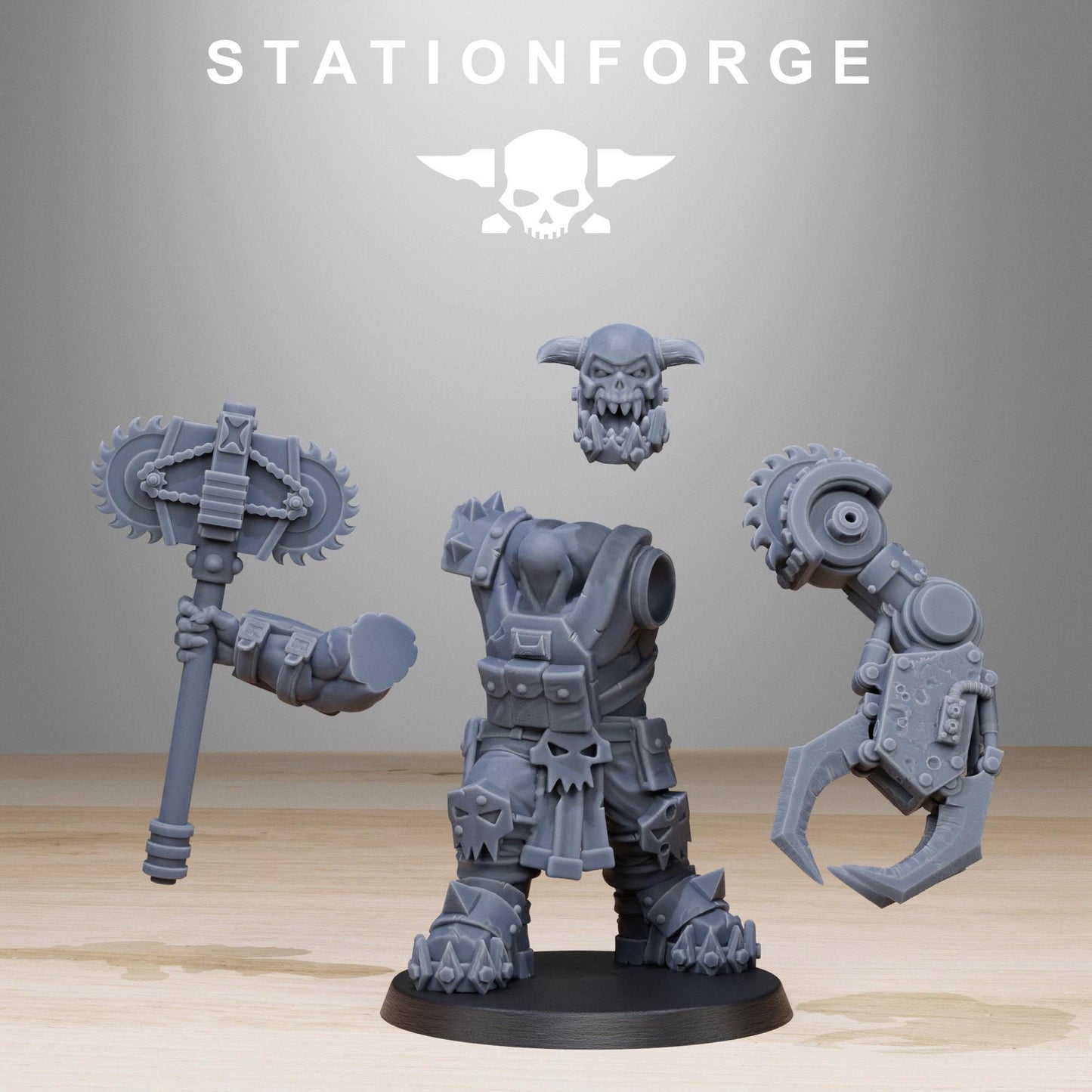 3D Printed Orkaz Spec Ops Team by StationForge Miniatures