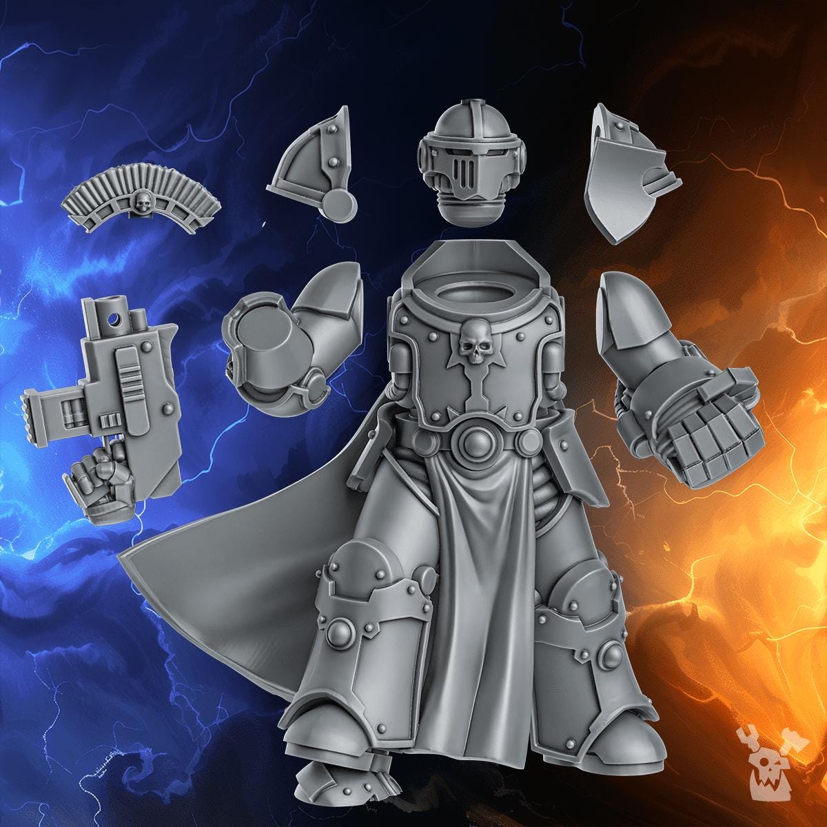 3d Printed Princeps Justicar by DakkaDakka Miniatures